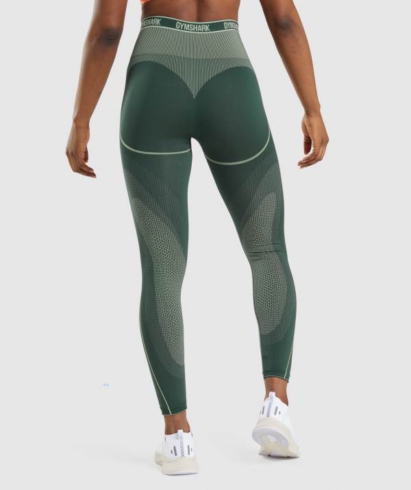 Damske Legíny Gymshark Apex Seamless High Rise Obsidian Zelene Hnede / Zelene | GJ8924635